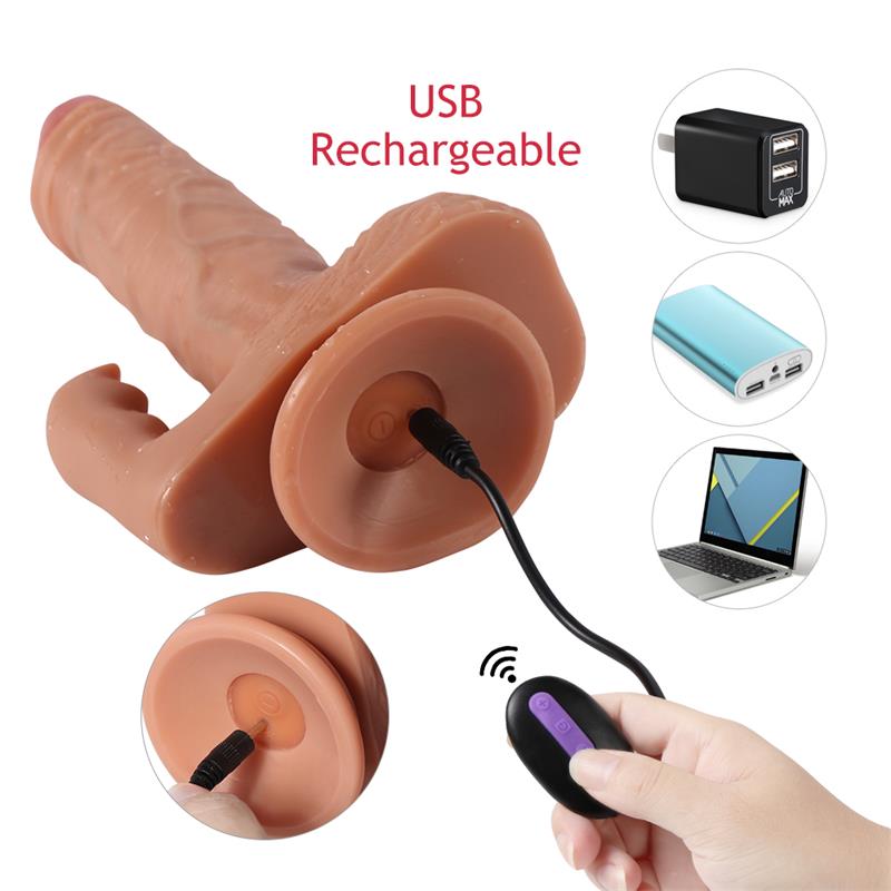 Austin Dildo con 20 Modos de Vibración y Estimulador de Clítoris - Imagen 13