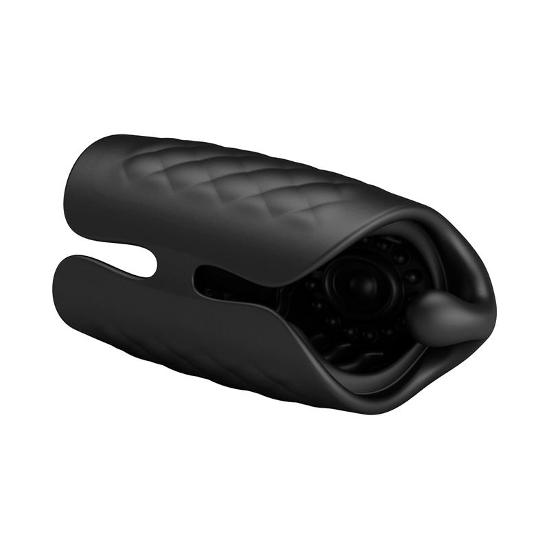 Black Glans Trainer Masturbador Manual con Vibración - Imagen 8
