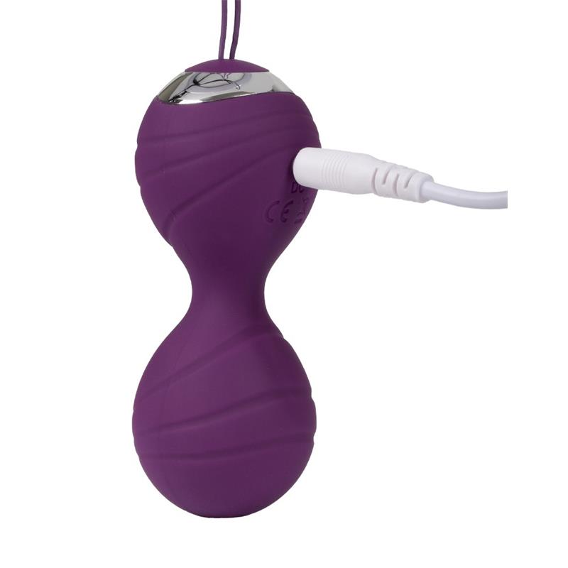 Bolas Kegel con Vibración con Control Remorto Cannes Purpura - Imagen 5