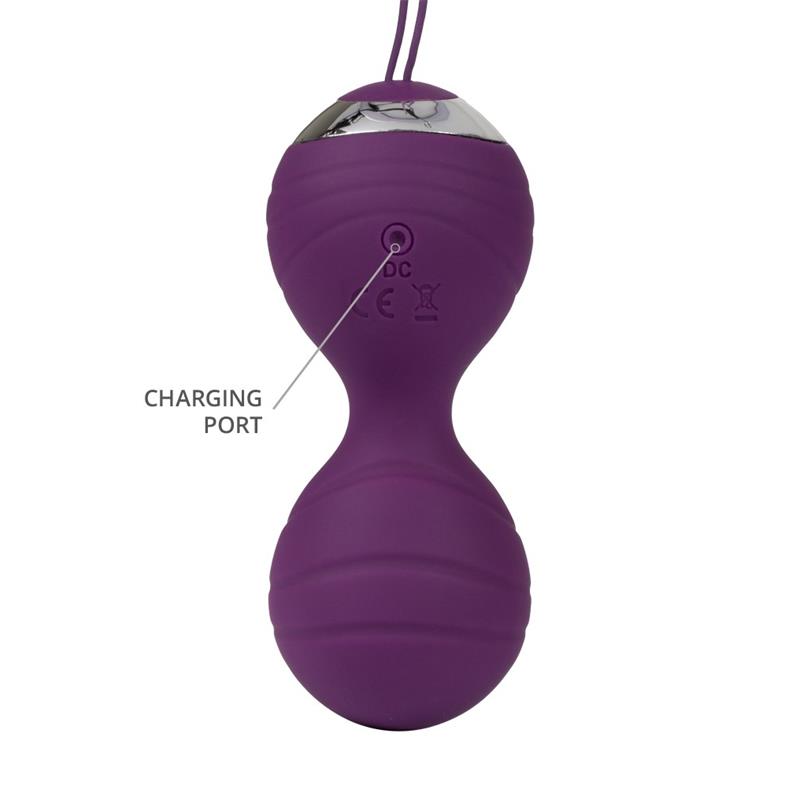 Bolas Kegel con Vibración con Control Remorto Cannes Purpura - Imagen 6