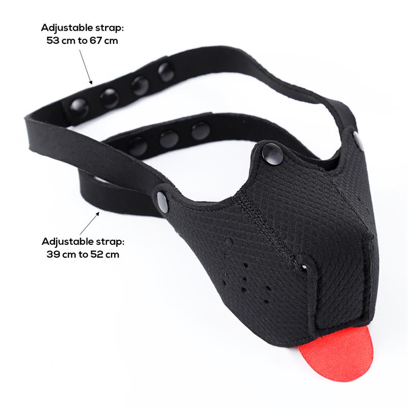 Bozal de Perro de Neopreno Desmontable Ajustable Negro - Imagen 10