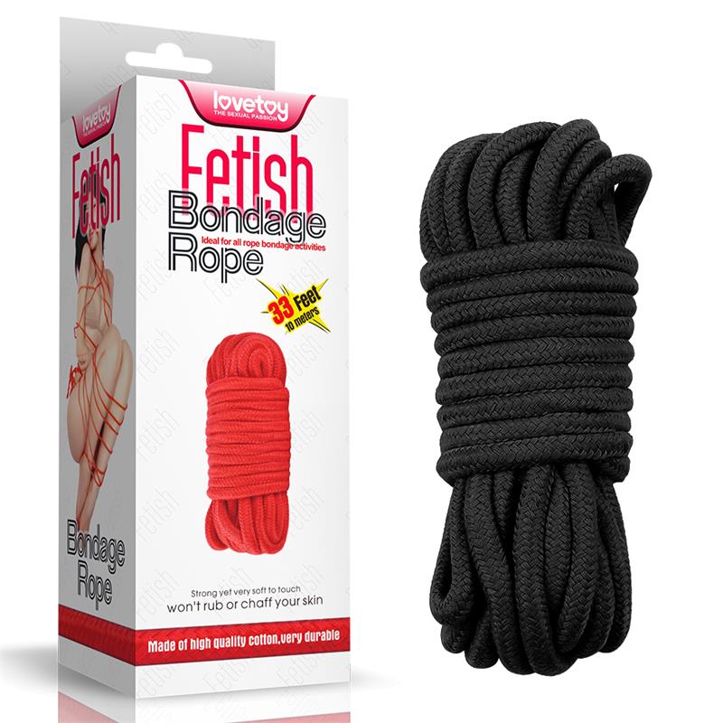 Cuerda Bondage Suave Negro - Imagen 7