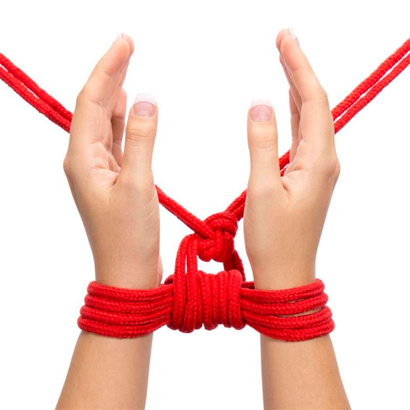 Cuerda Bondage Suave Rojo - Imagen 6