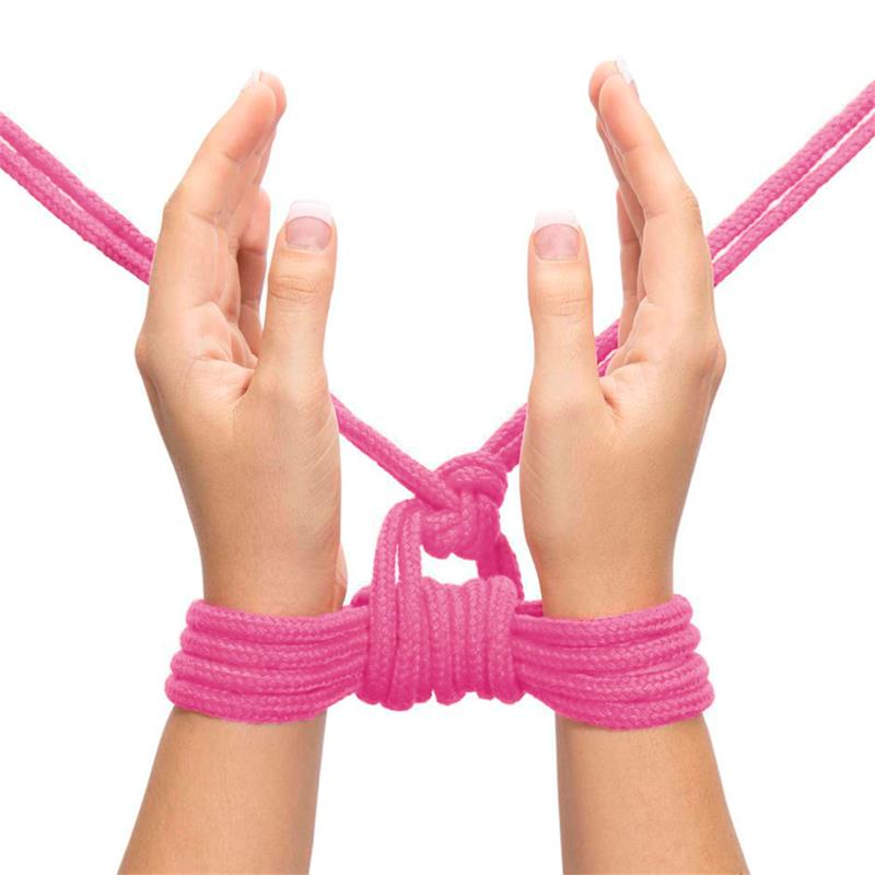 Cuerda Bondage Suave Rosa - Imagen 6