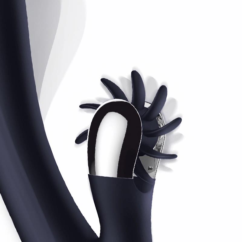 Darkspace Vibrador con Lenguas Rotadora y Movimiento Finger Azul - Imagen 4