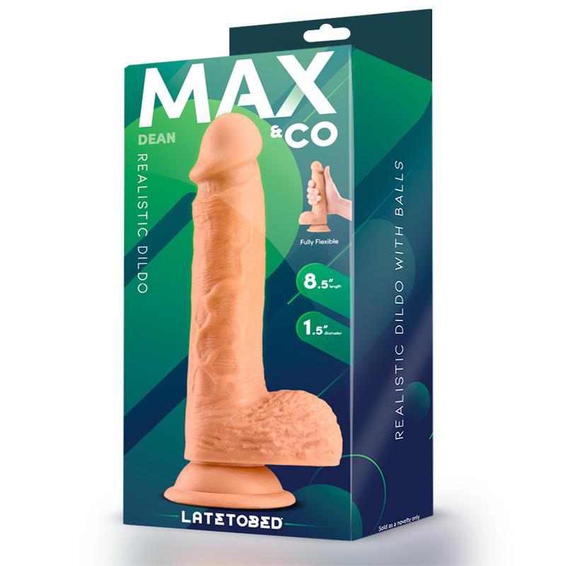 Dean Dildo Realista con Testículos 8.5 Natural - Imagen 5