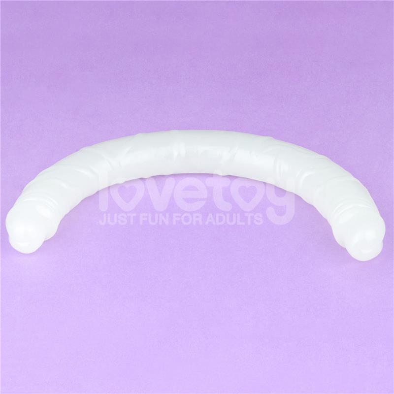 Dildo Doble Lumino Luz Azul 18.5 - Imagen 3
