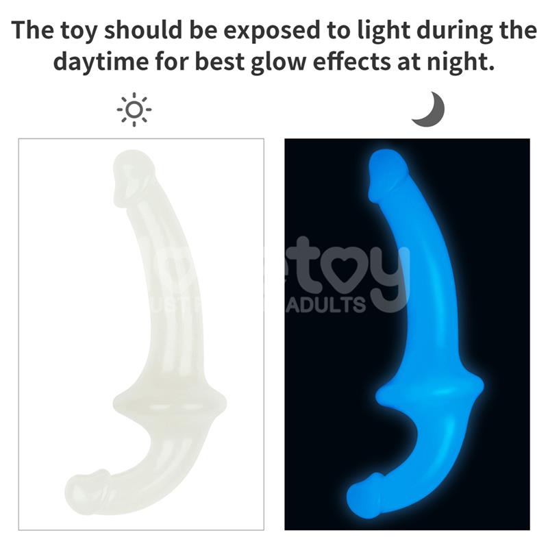 Dildo doble Lumino Play Luz Azul 10.5 - Imagen 13