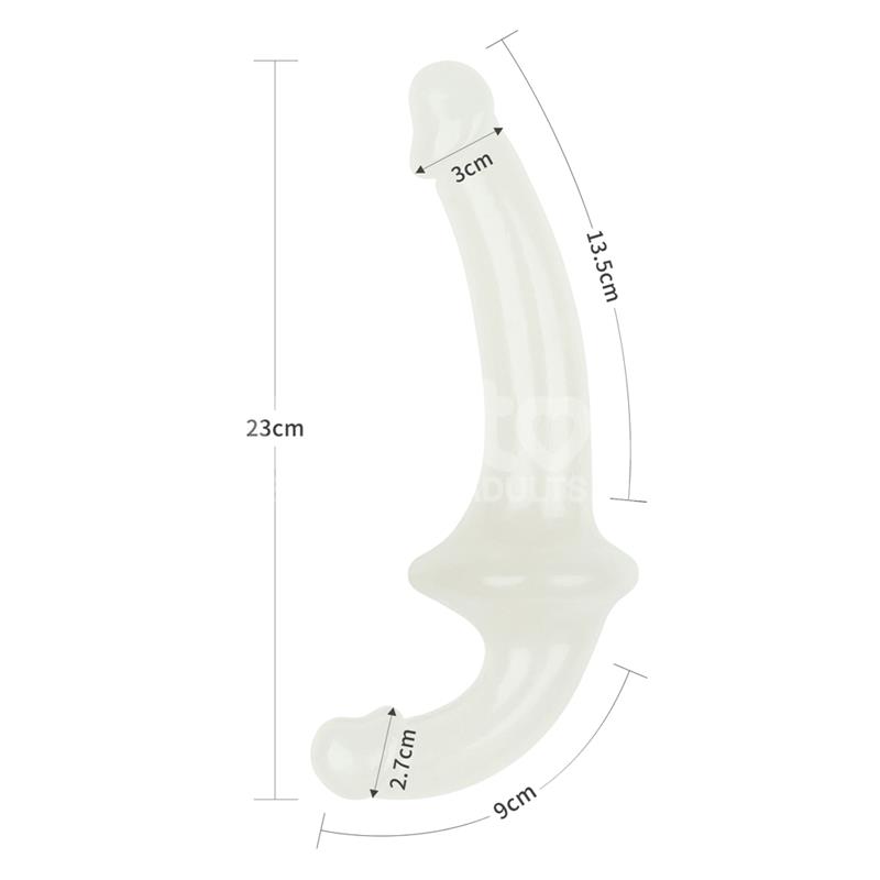 Dildo doble Lumino Play Luz Azul 10.5 - Imagen 14