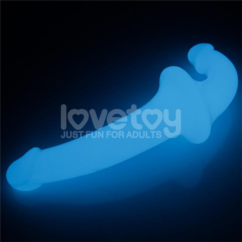 Dildo doble Lumino Play Luz Azul 10.5 - Imagen 6