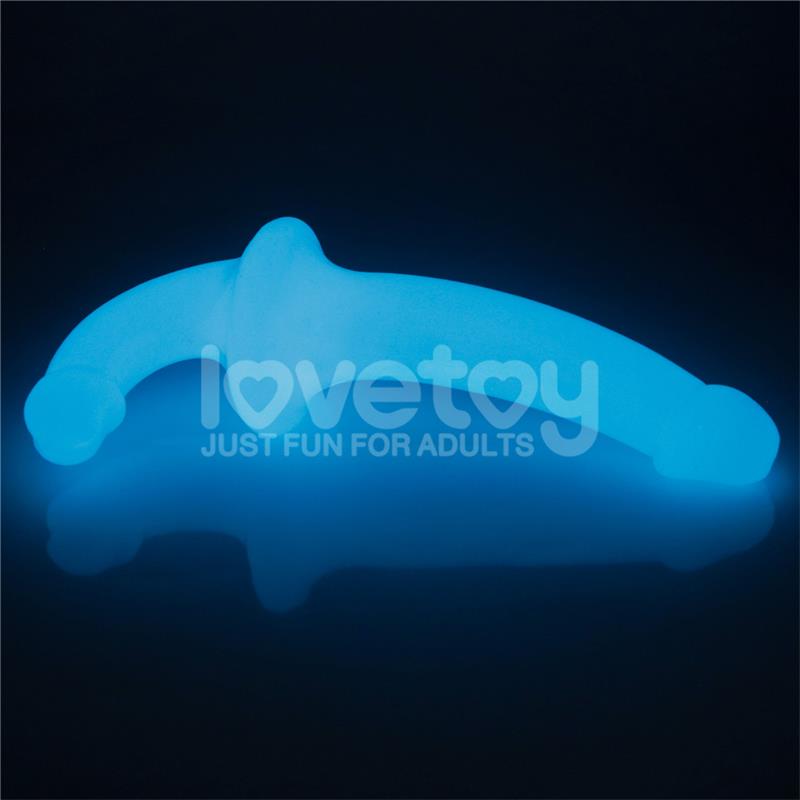 Dildo doble Lumino Play Luz Azul 10.5 - Imagen 8