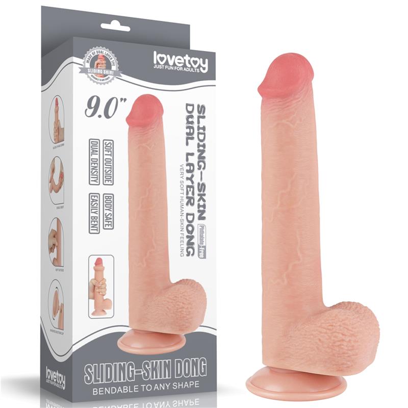 Dildo Dual Density Piel Deslizante 9 - Imagen 14
