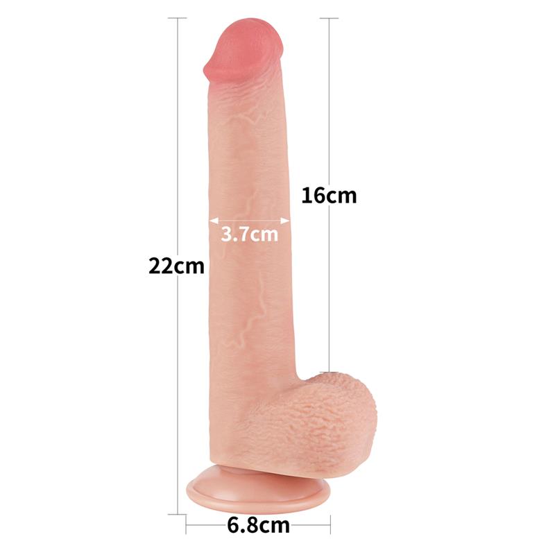 Dildo Dual Density Piel Deslizante 9 - Imagen 15