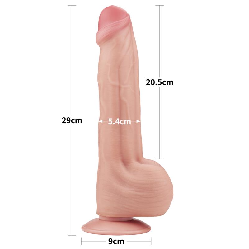 Dildo Dual Layer Piel Retractil 11.5 - Imagen 11