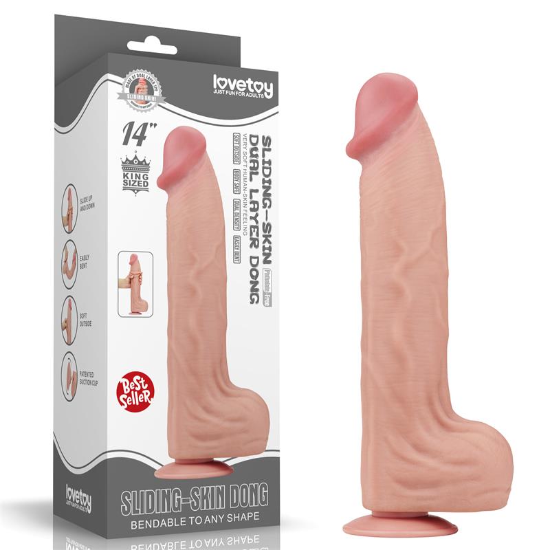 Dildo Dual Layer Piel Retractil 14 - Imagen 12