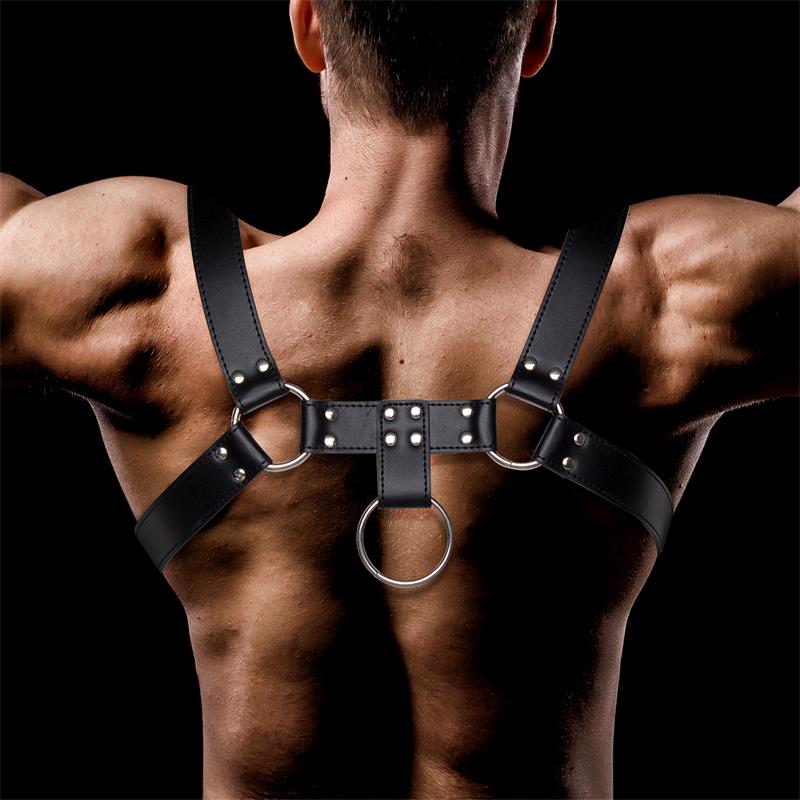 Domine Arnés Masculino para Bondage Cuero Vegano - Imagen 3