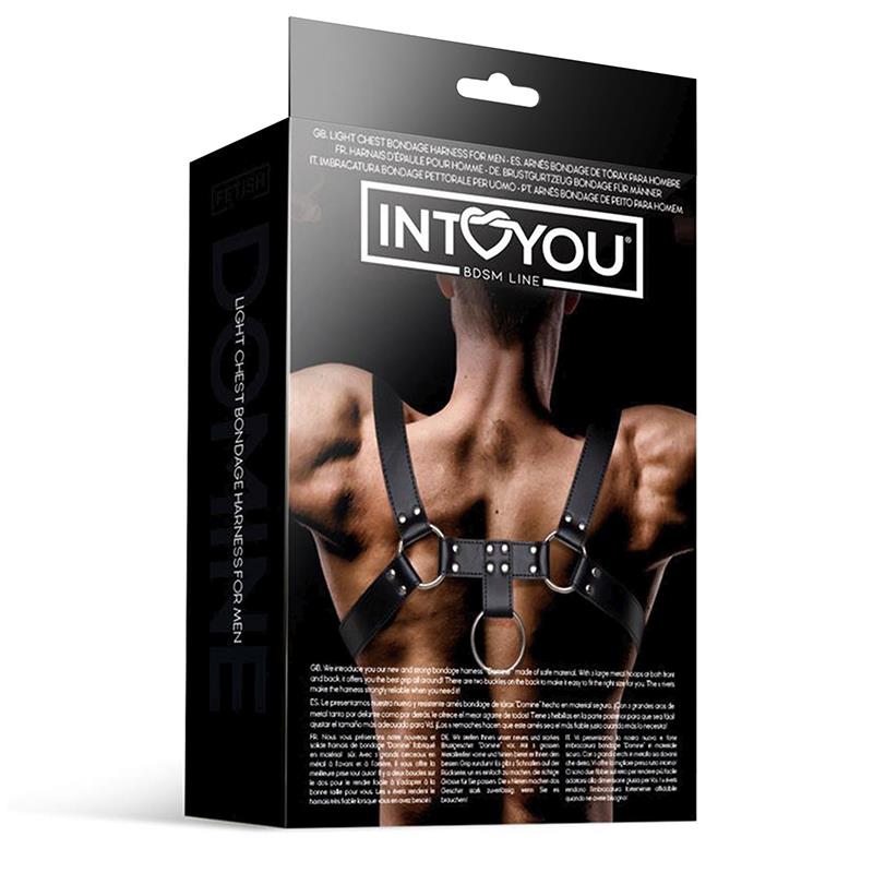 Domine Arnés Masculino para Bondage Cuero Vegano - Imagen 5