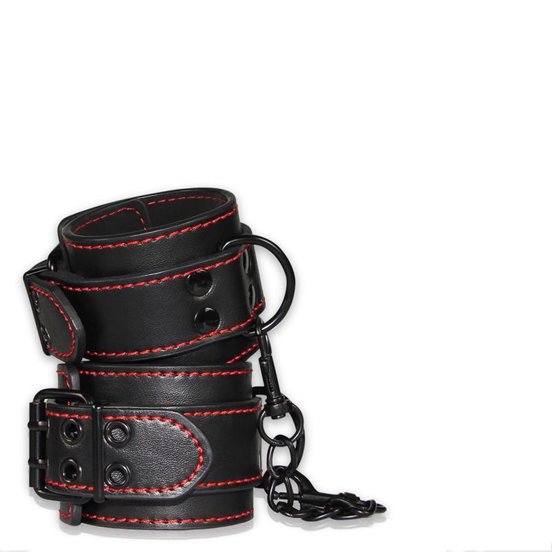 Esposas de Tobillos Bondage Negro - Imagen 3