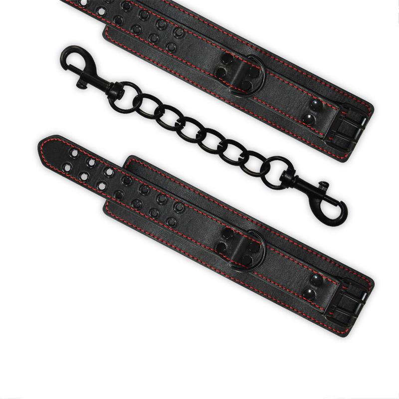 Esposas de Tobillos Bondage Negro - Imagen 4