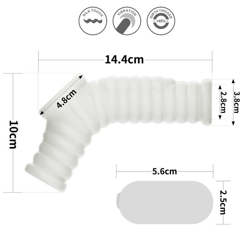 Funda el pene y testículos con vibración Wave Knights - Imagen 9