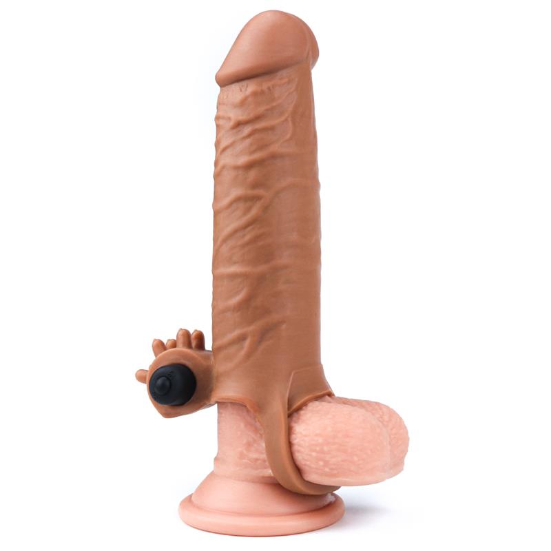 Funda para el Pene con Vibración Add 2 Pleasure X Tender Marrón - Imagen 5