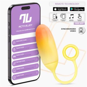 Huevo con APP Silicona Doble Capa Amarillo/Naranja