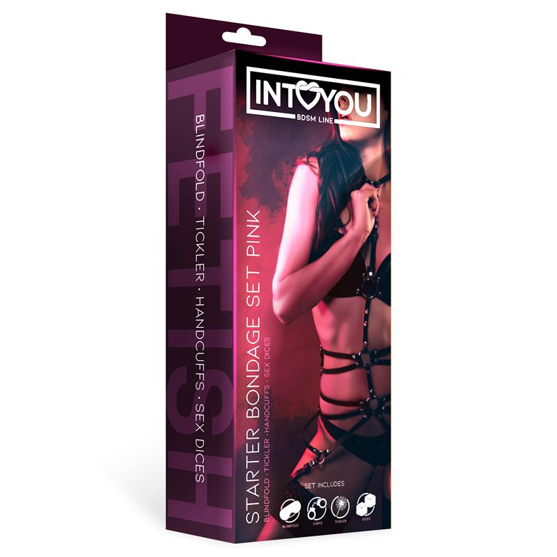 Kit de Bondage para Principiantes Starters 4 Piezas Rosa - Imagen 3