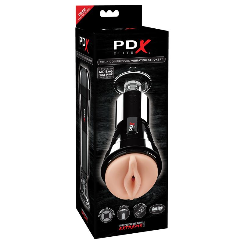 PDX Elite Masturbador Vibrador Cock Compressor - Imagen 4