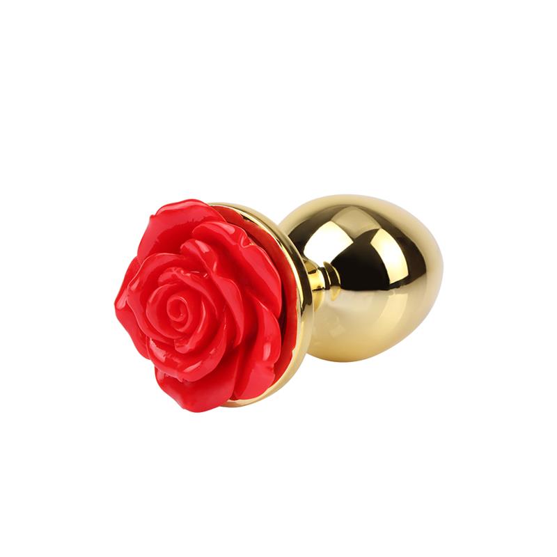 Plug Anal Showy Rose Anal Plug Talla M - Imagen 9