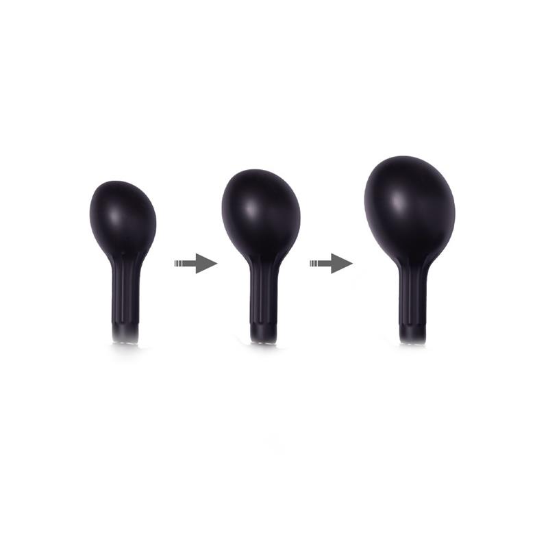 Plug Anal Inflable con Bomba Negro - Imagen 3