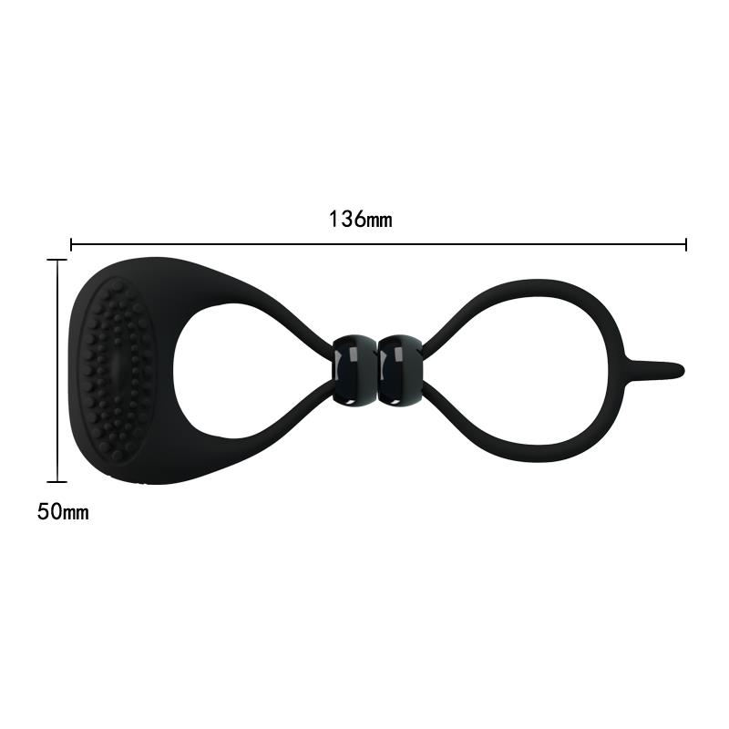 Pretty Love Anillo Vibrador Locker Color Negro - Imagen 6