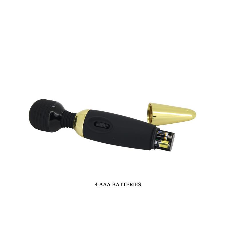 Pretty Love Masajeador Power Wand Negro y Dorado - Imagen 8