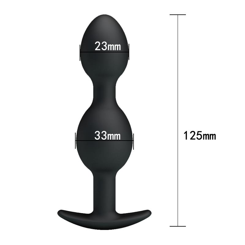 Pretty Love Plug Anal Pesado Color Negro - Imagen 6