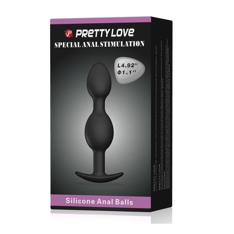 Pretty Love Plug Anal Pesado Color Negro - Imagen 8