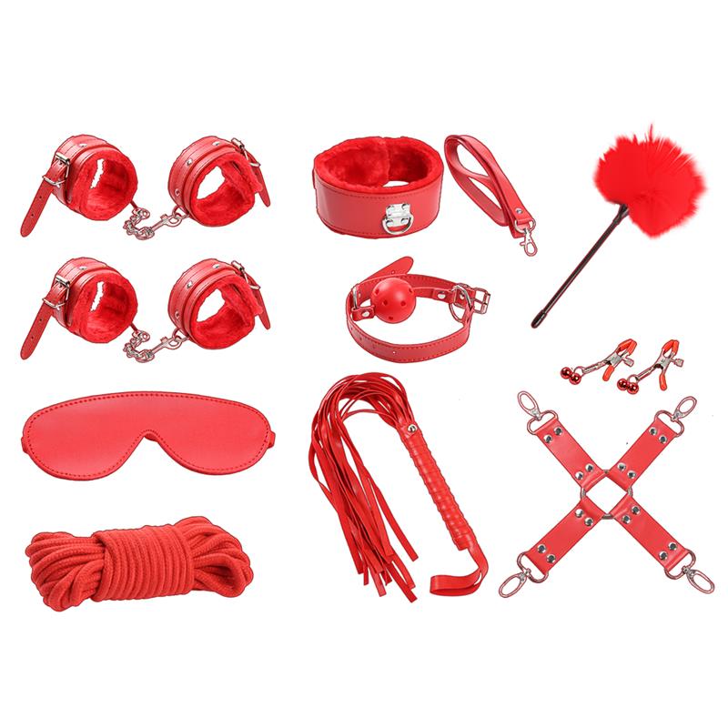 Set de Bondage 10 Piezas Rojo - Imagen 4