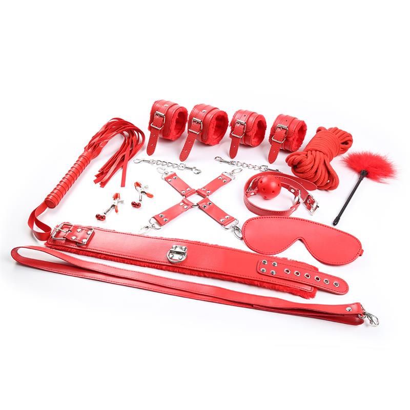 Set de Bondage 10 Piezas Rojo - Imagen 5