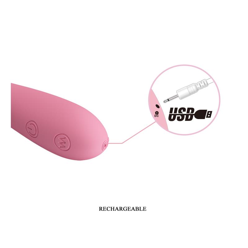Vibrador Gloria Color Rosa Claro - Imagen 8