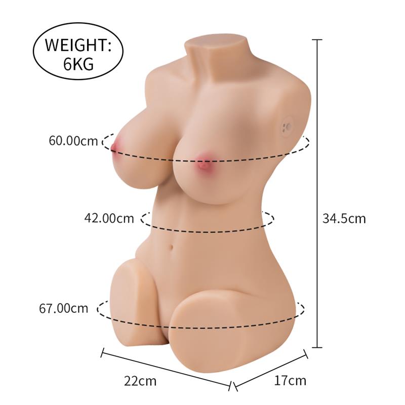 Masturbador Torso Wendy con Vibración y Sucking 6 kg - Imagen 16
