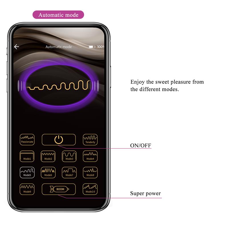 Ethan Vibrador con APP Púrpura - Imagen 11