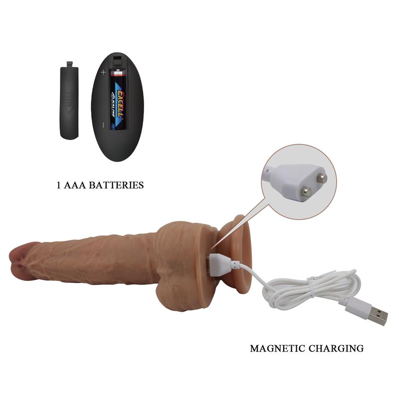 Jonathan Dildo con Vibración y Empuje Control Remoro - Imagen 8