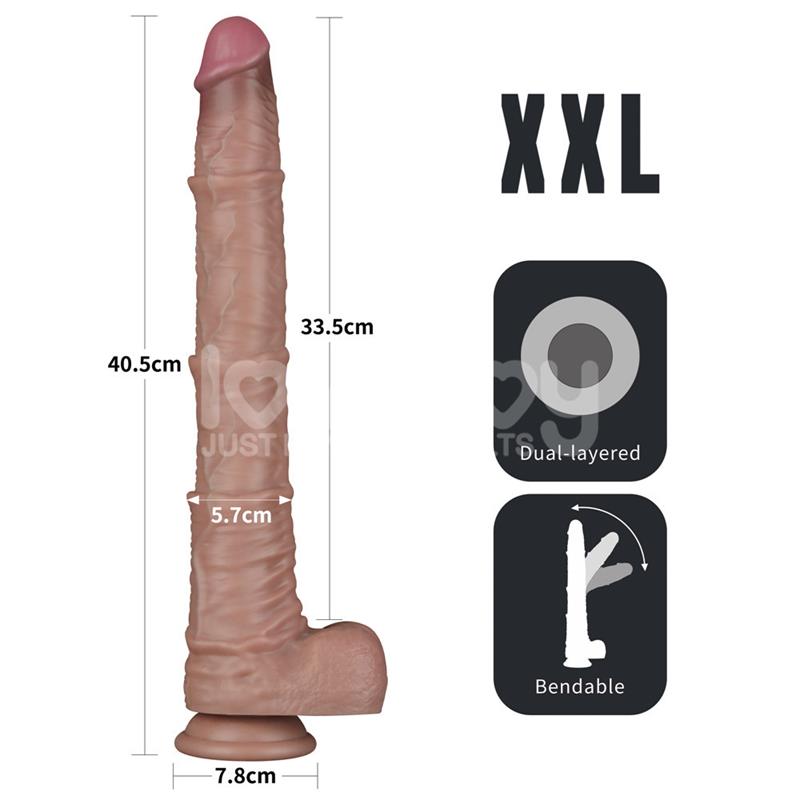 Dildo Dual Layered Articulable XXL 16 - Imagen 6