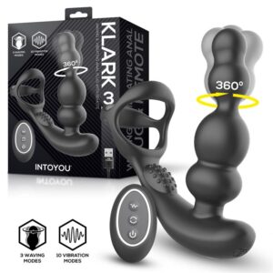 Klark Plug Anal Oscilante con Vibración y Mando a Distancia