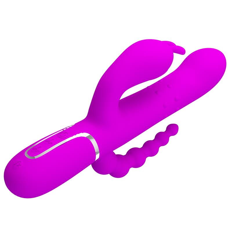 Cammy 4 in 1 Vibrador con Bolas Rotadoras y Cadena Anal - Imagen 5