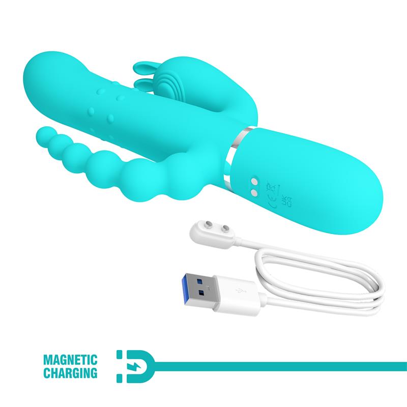 Cammy Vibrador con Bolas Rotadoras y Cadena Anal - Imagen 10