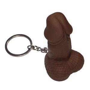 Llavero de Goma Dura Forma de Pene Mulato