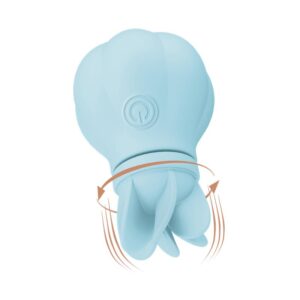 Estimulador Caress Vibración y Rotación Light blue