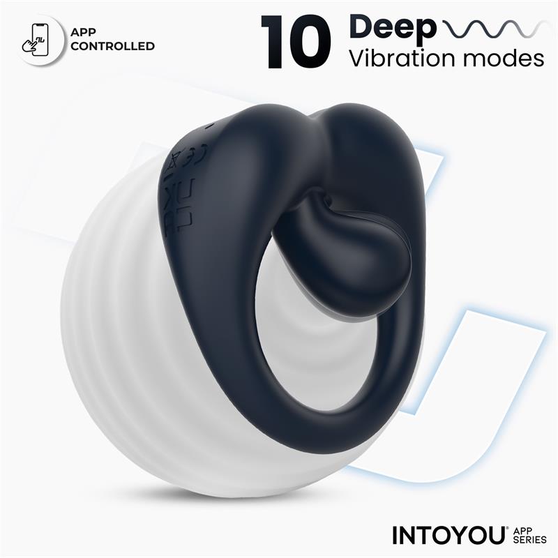 Kenny Anillo Vibrador con Estimulador de Clítoris y APP Azul Oscuro - Imagen 19