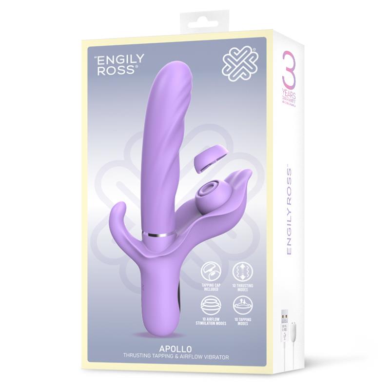 Apollo Vibrador con Thrusting, Tapping y Succión - Imagen 12