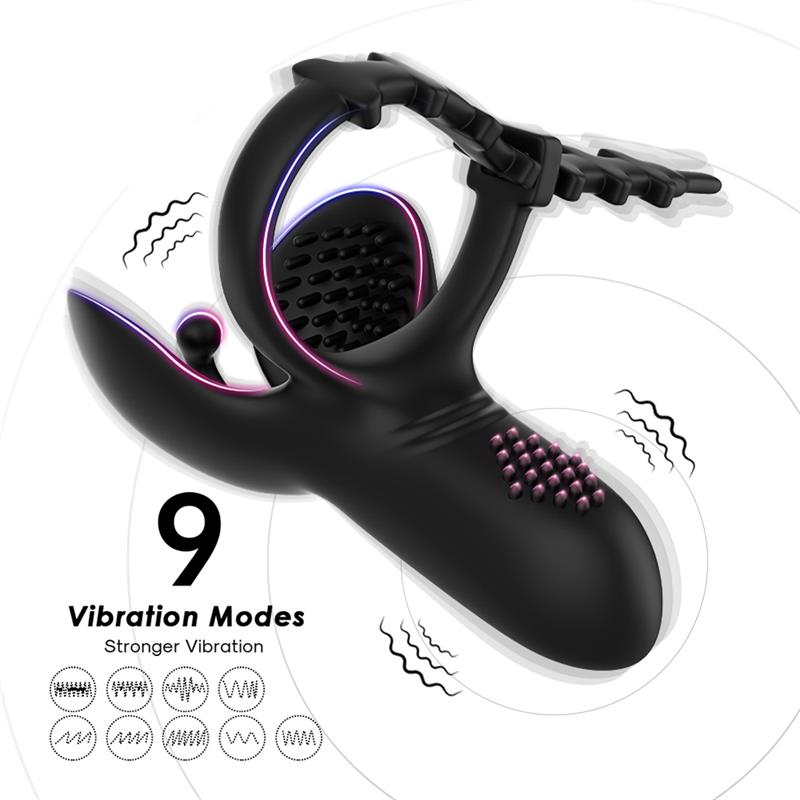 Anillo Vibrador para Pene y Testículos Ajustable - Imagen 5