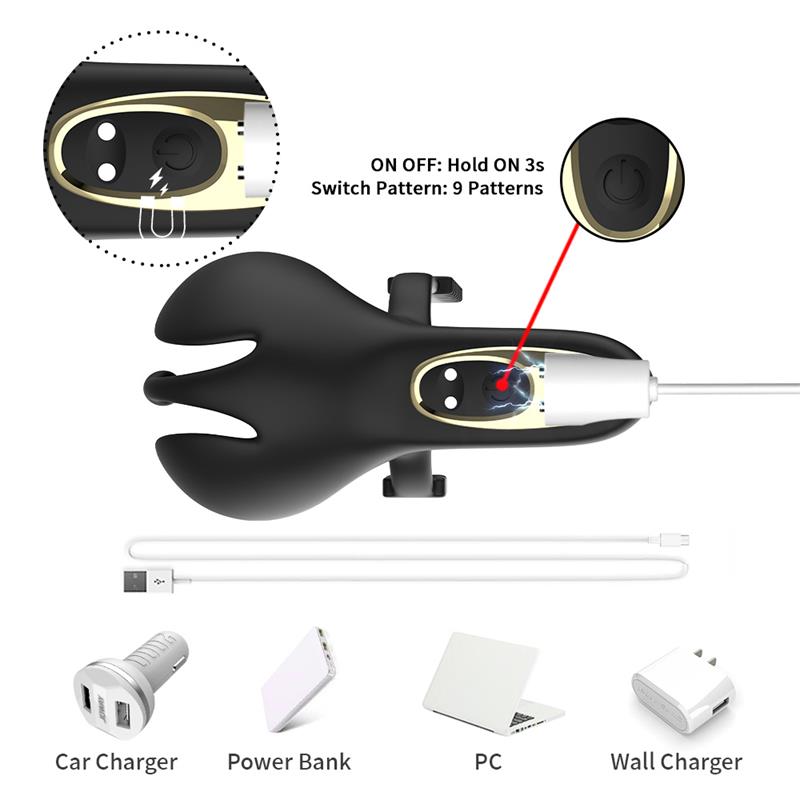 Anillo Vibrador para Pene y Testículos Ajustable - Imagen 9